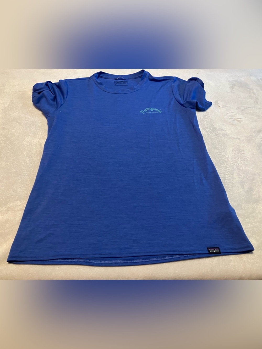 Patagonia Royal Blue Short Sleeve Running Tee